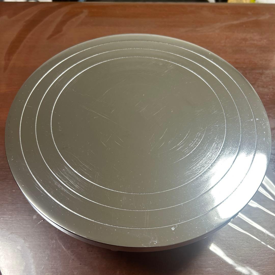 美品　プロ仕様　ケーキ回転台　鋳物