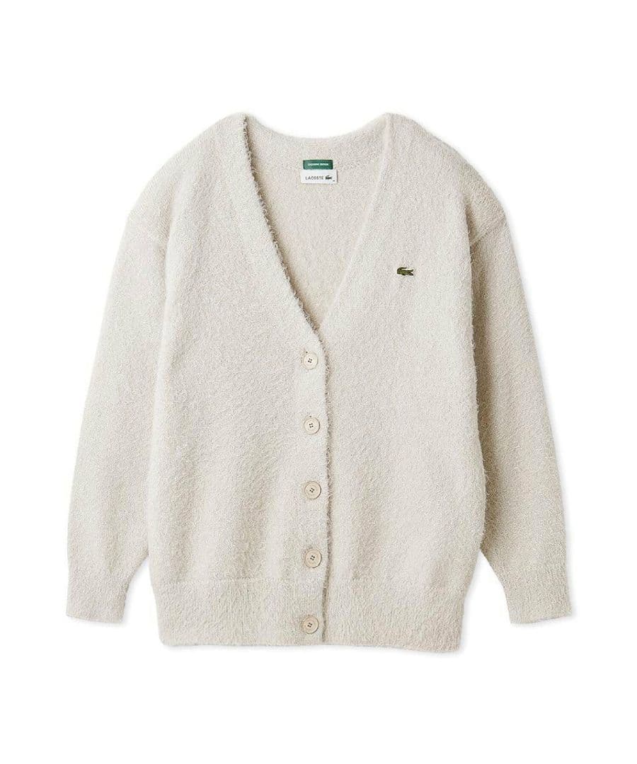 SNIDELスナイデル×LACOSTEラコステコラボ限定ラメニットカーディガン