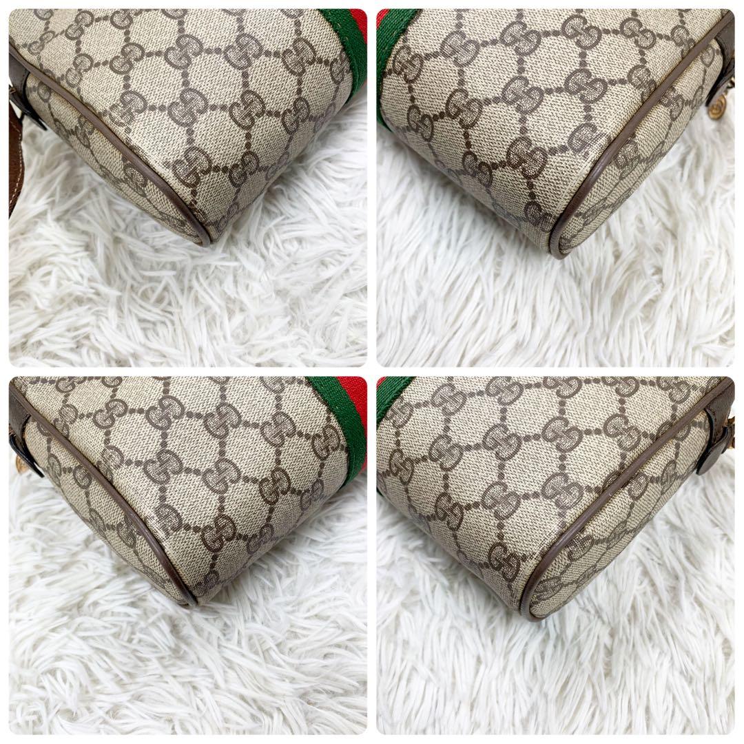 【✨美品✨】グッチ カメラバッグ シェリーライン GGスプリーム ブラウン