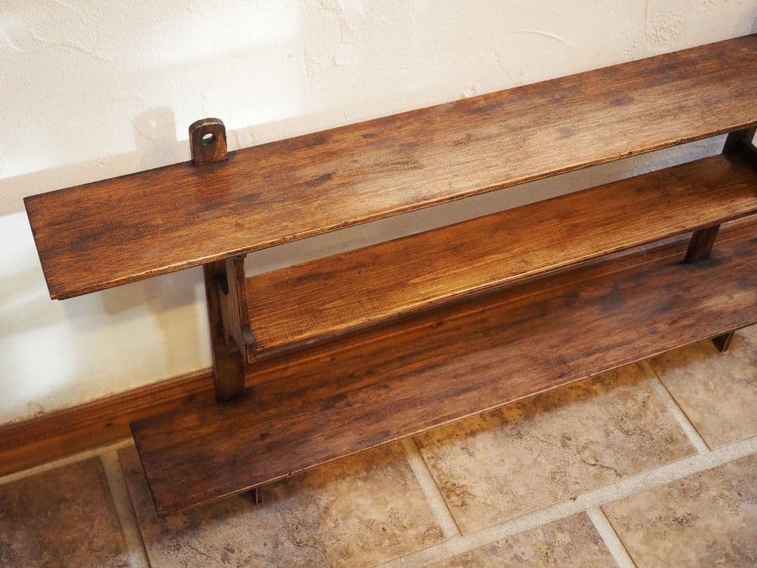 フランス　アンティーク　ウォールシェルフ　棚　シェルフ　壁掛け　シャビー