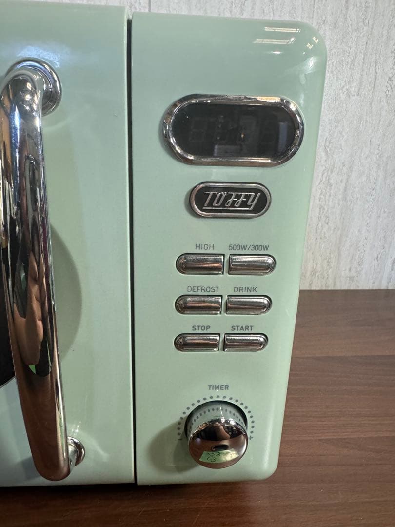 レトロ　電子レンジ　LADONNA Toffy K-DR1 ライトブルー