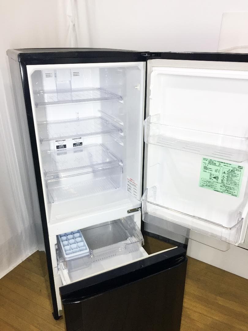 送料無料◆中古★三菱　146L　ラウンドカット ２ドア冷蔵庫【MR-P15T】