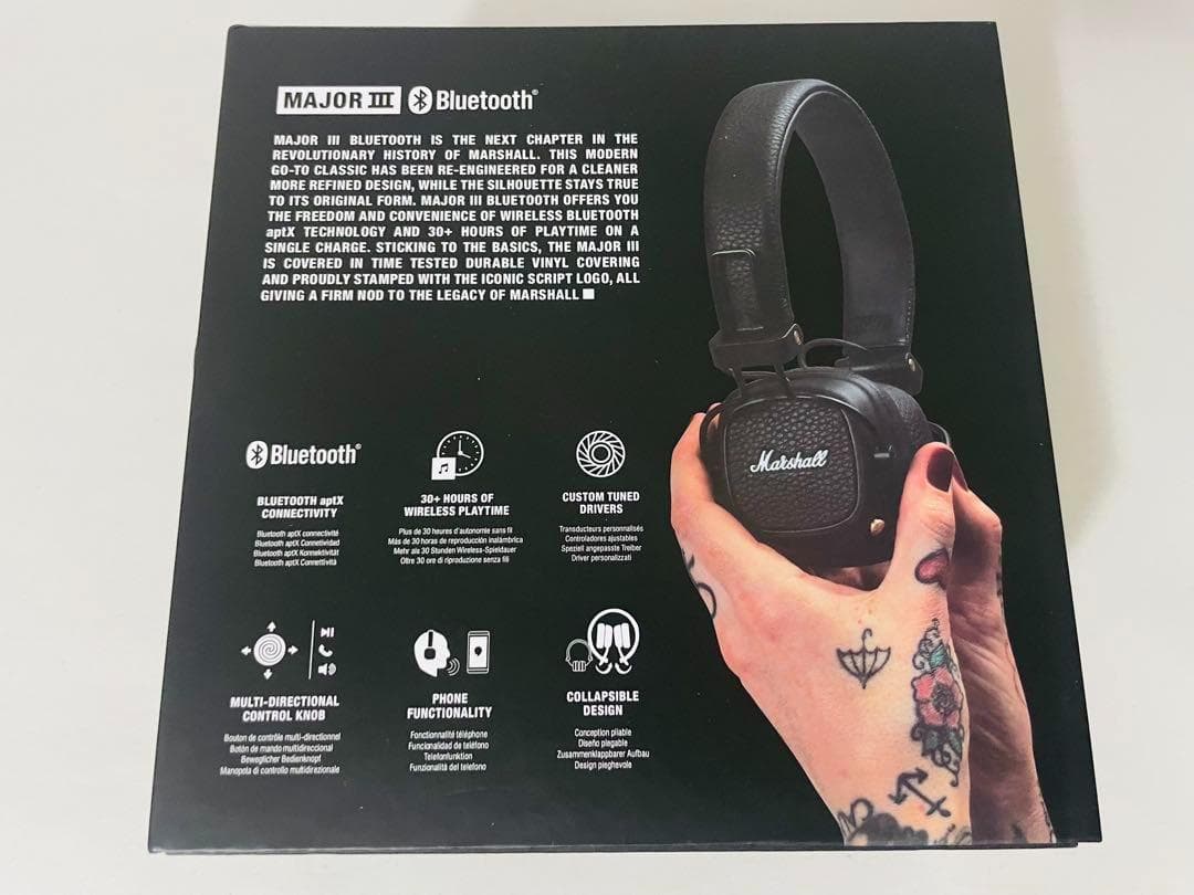 正規品 マーシャル ヘッドホン ブラック MAJOR III メジャー3 ⑥