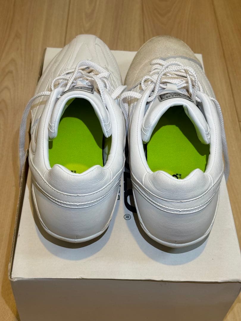 【美品/希少】28cm (白)ビモロ(Bemolo)/スパイクP革付