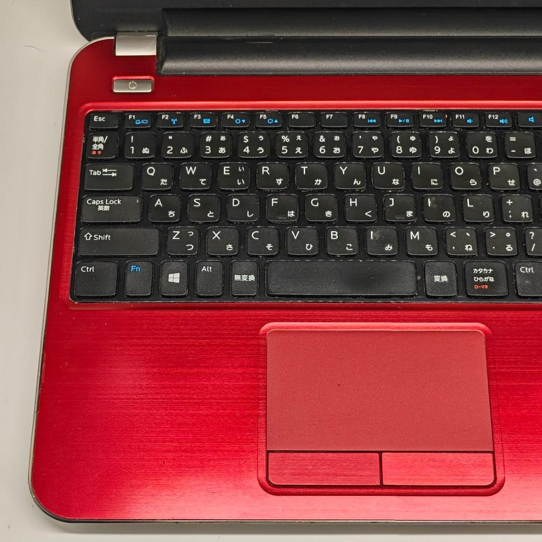 【DELL】高性能i7 SSD256GB 8GB レッド ノートPC