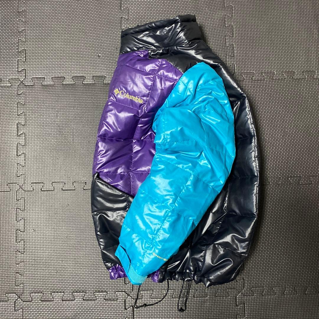 コロンビア　columbia ダウンジャケット　短丈　ドローコード