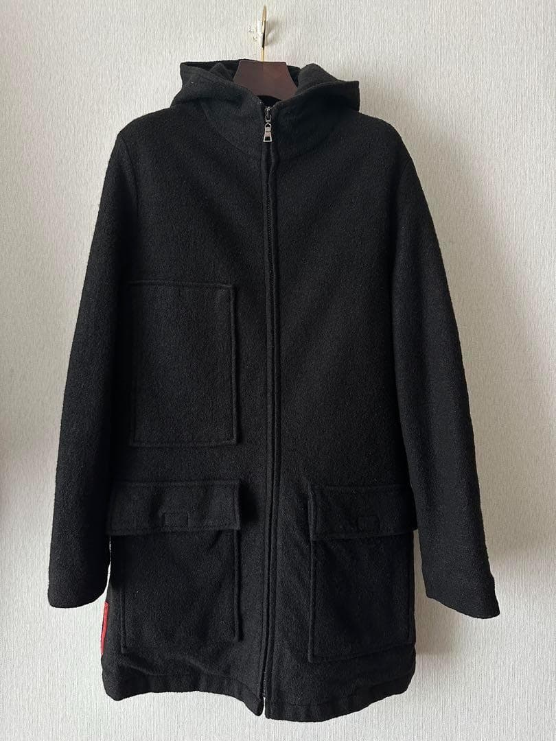 ジャケット・アウター Prada Sport Logo Long Hooded Coat