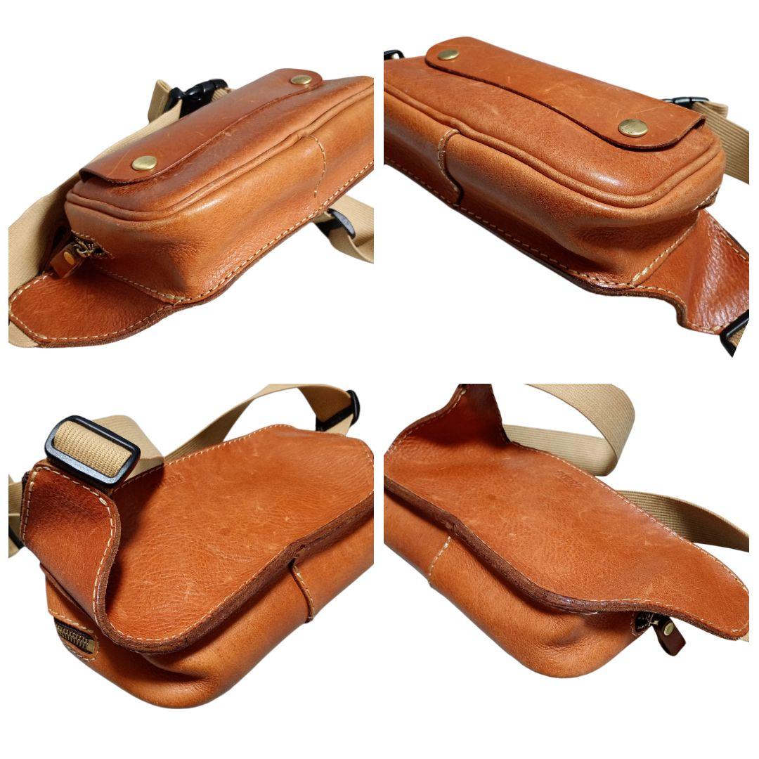 HERZ ボディバッグ ウエストバッグ ワンショルダー レザー