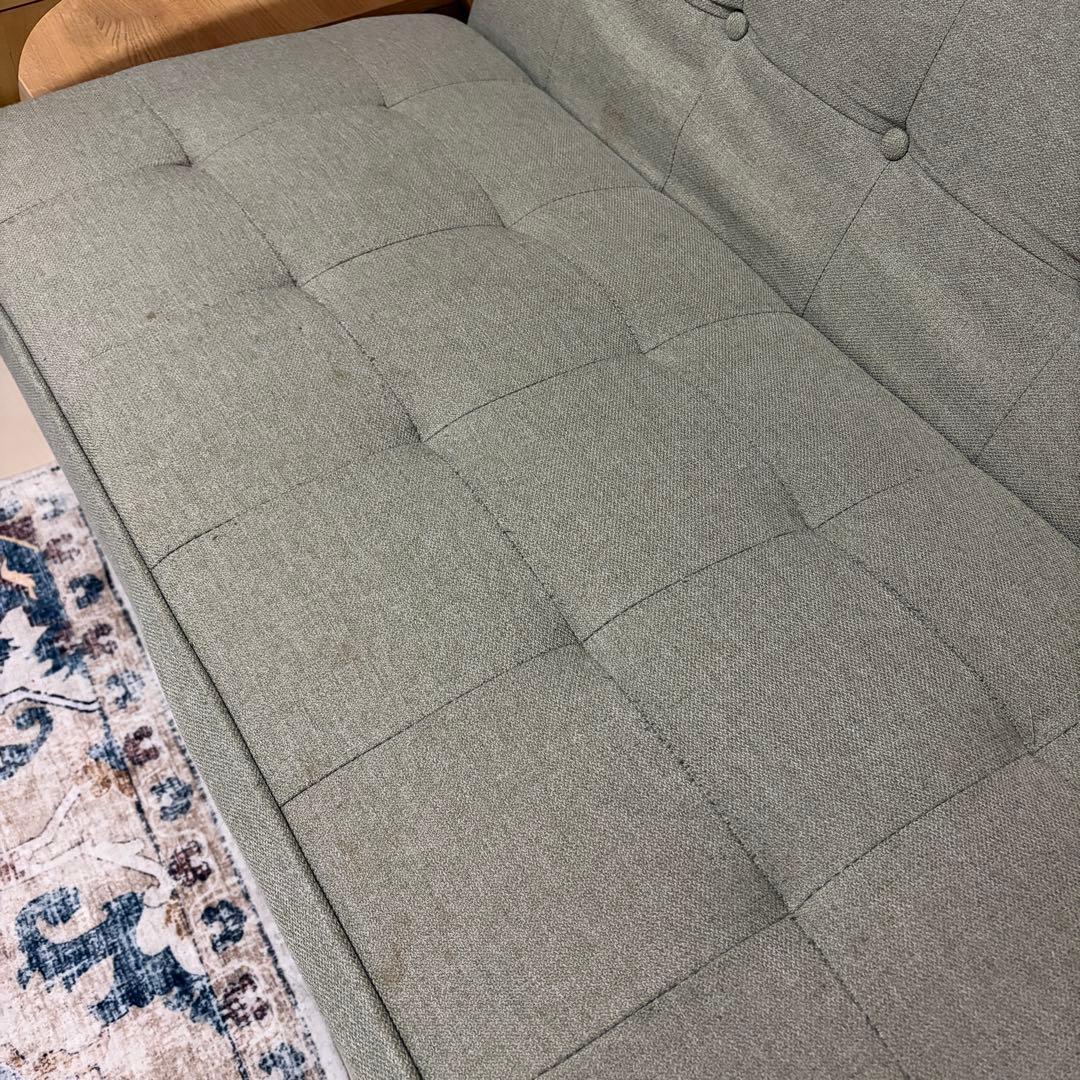 ライトグレー 2人掛けソファ