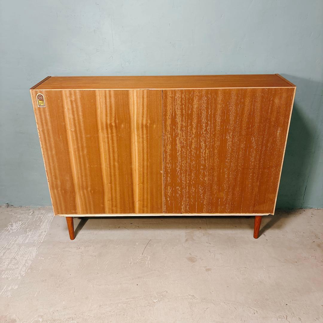 デンマーク　チーク材　ブックシェルフ　北欧家具　北欧ビンテージ