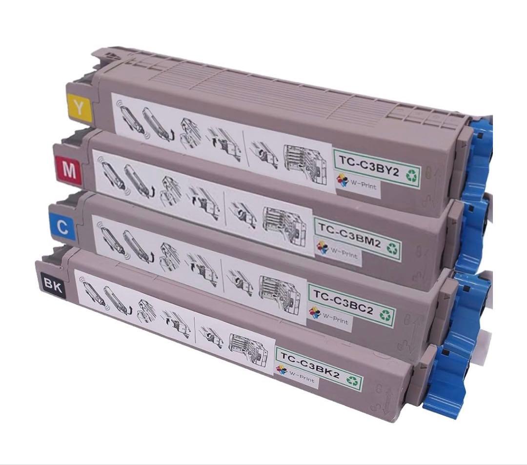 OKI用 再生トナーカートリッジ TC-C3B2セット a