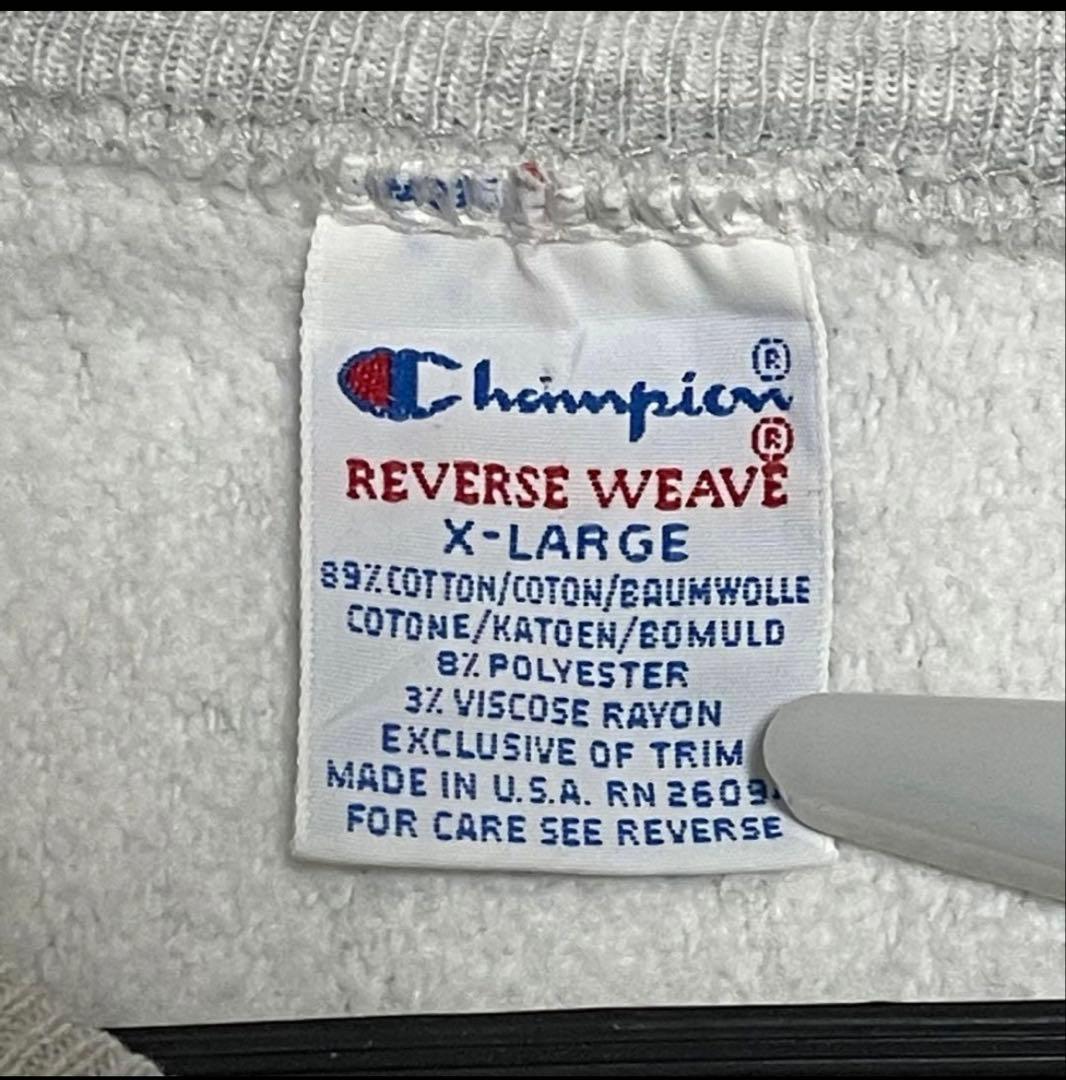 チャンピオン リバースウィーブ　reverse weave 90s 刺繍タグ
