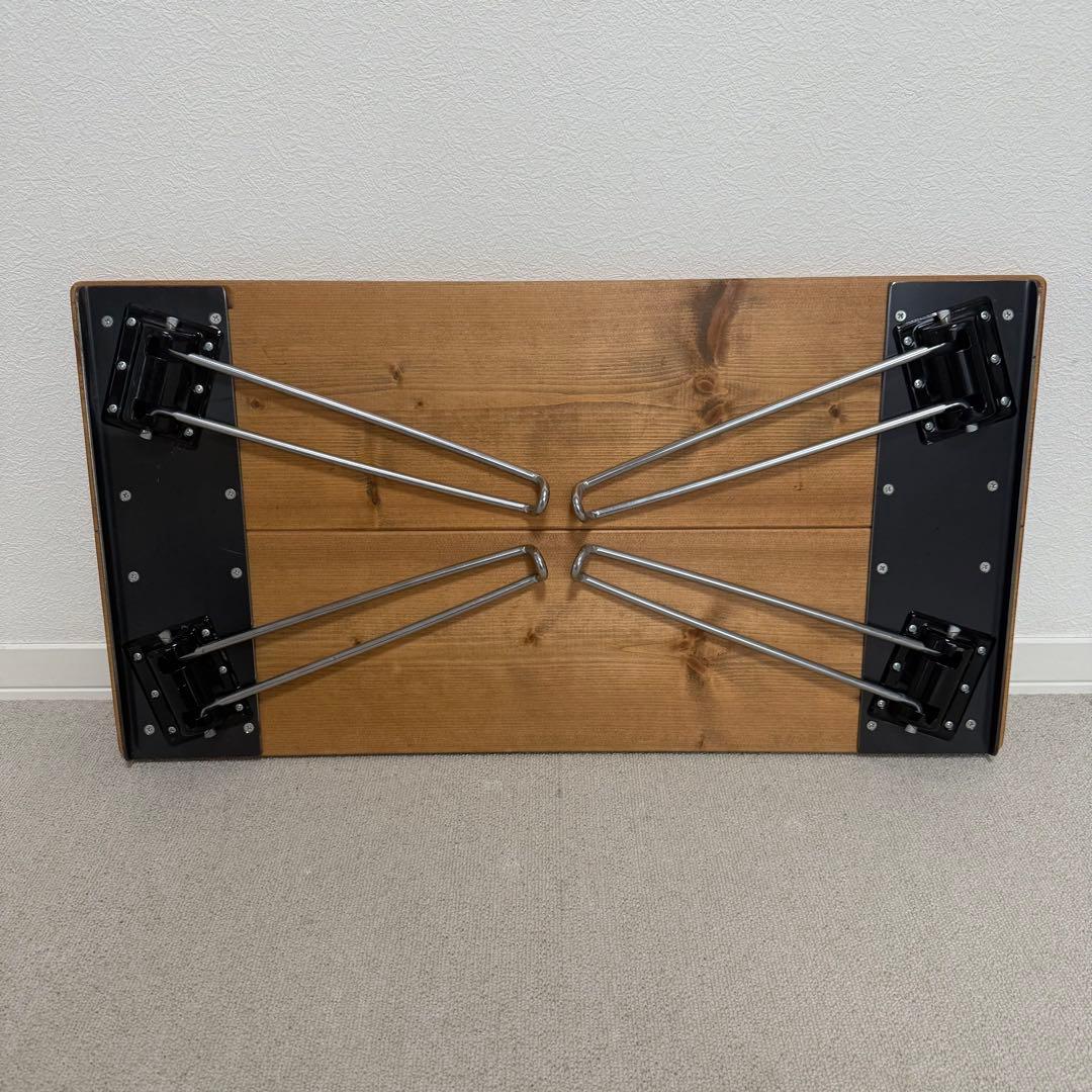 無垢材　折りたたみローテーブル