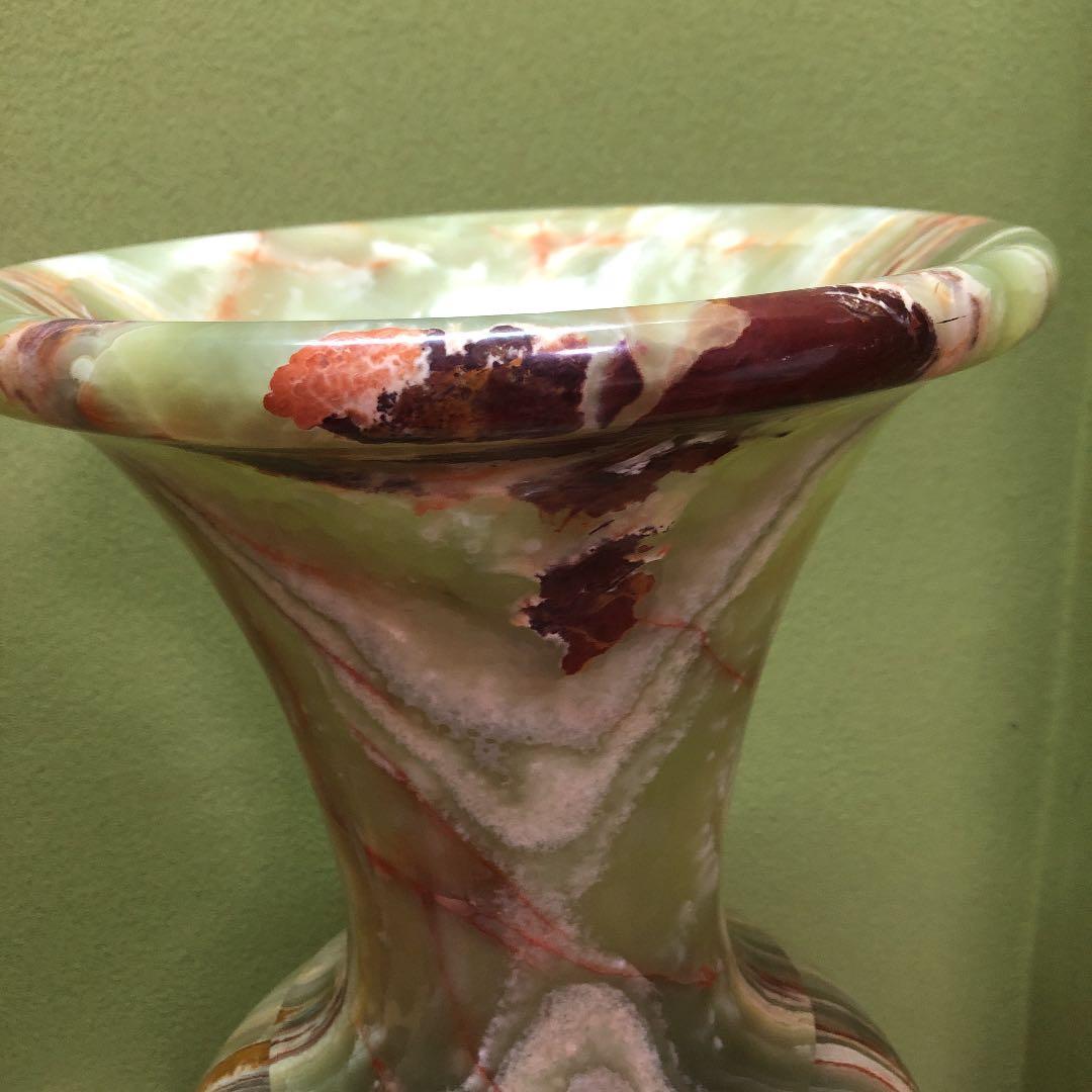 【お値下げ】超希少　オニキス特大サイズ　飾り壺　運気アップ　玄関飾り　床の間飾り