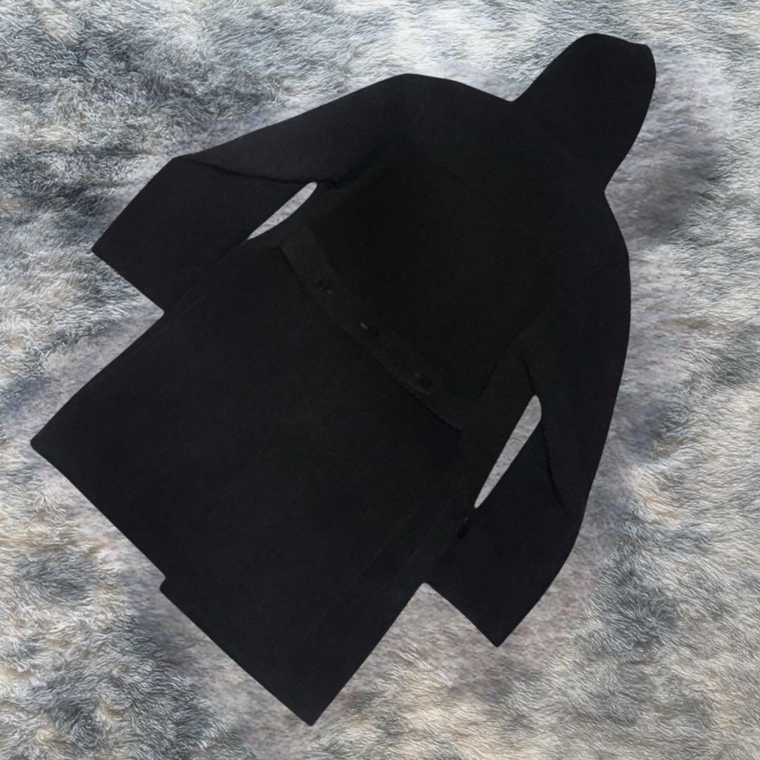 バーバリーブラックレーベル ダッフルコート L ノバチェック 黒