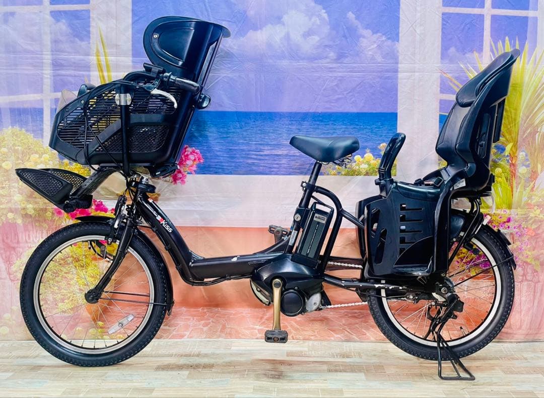 ヤマハパスキス⭐️人気モデル！子供乗せ電動アシスト自転車Y3423