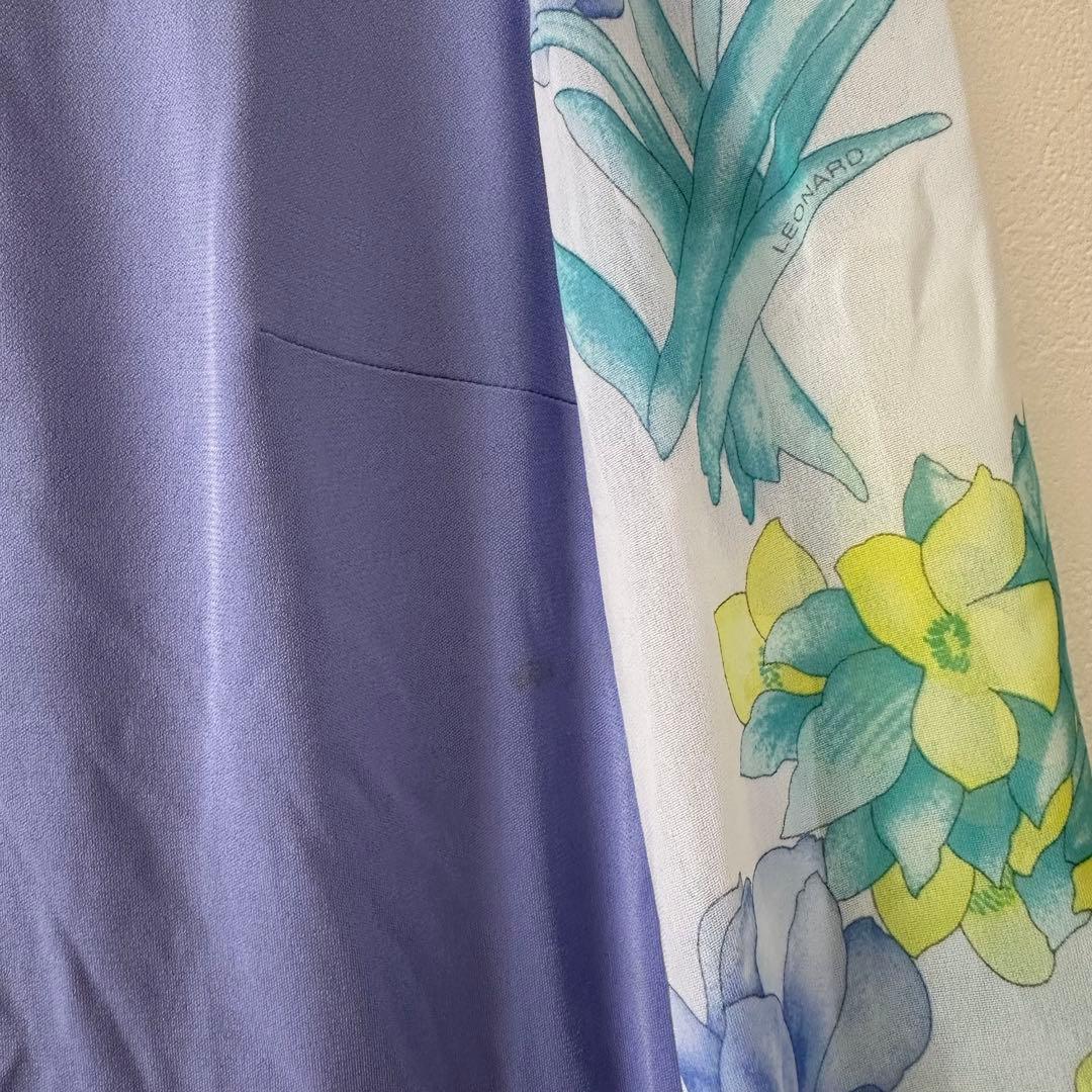 向井亜紀さん着用♪レオナール LEONARD カンカン素材 ワンピース