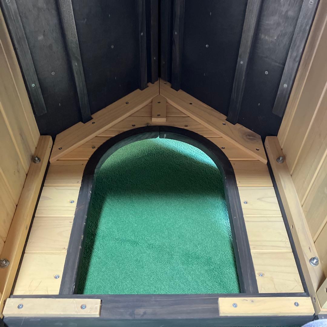 アイリスオーヤマ　木製犬小屋 中型犬用