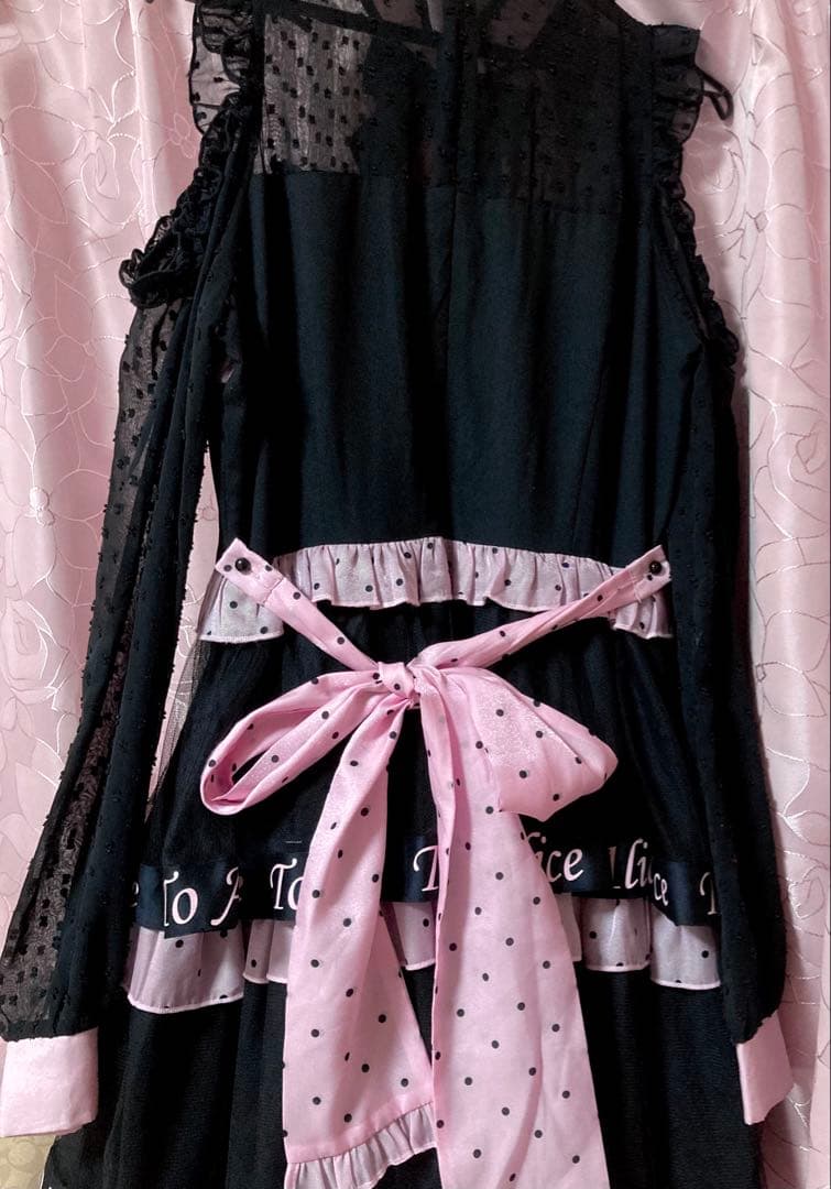 トゥアリス TOALICE 小悪魔中華　ドッキングティアードワンピース ロリータ