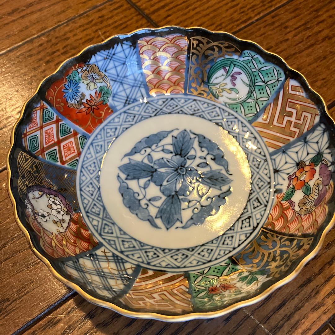 三洋陶器　龍峰窯　祥瑞花丸小鉢揃　セット