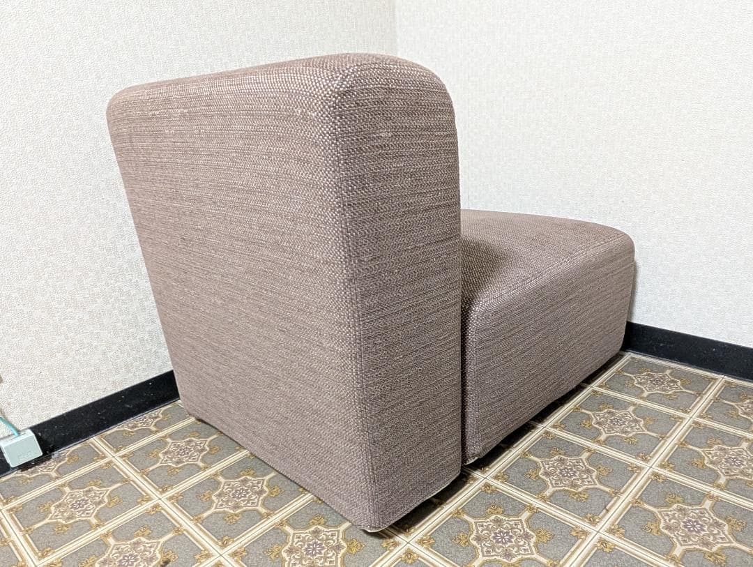 【にこ】無印良品 ユニットソファ本体アームレス 小 + ソファカバー