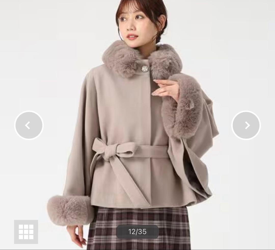 【最終お値下げ中】ミッシュマッシュ　ポンチョコート