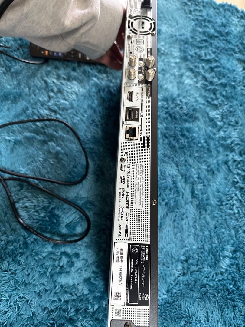 2019年製　東芝　regza レグザ ブルーレイレコーダー パナソニック