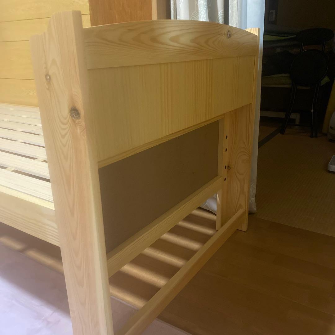 【新品未使用】ベルーナ すのこベッド 棚付き