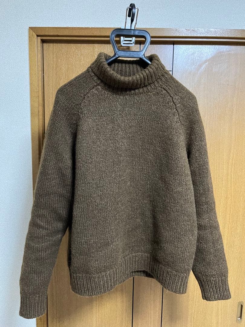 【美品】BATONER / ウール アルパカ シルク タートルネックニット