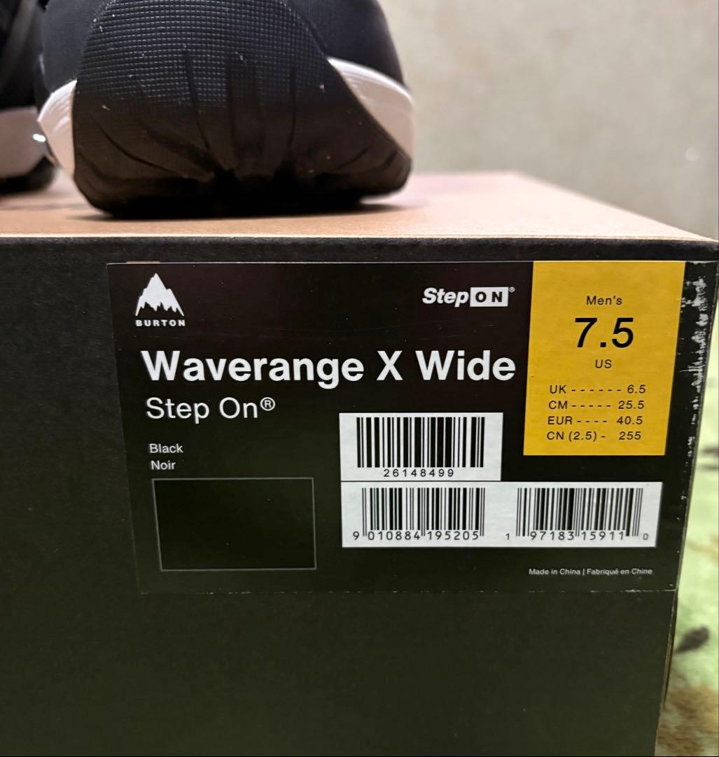 スノーボード Burton Waverange X Step On black 7.5