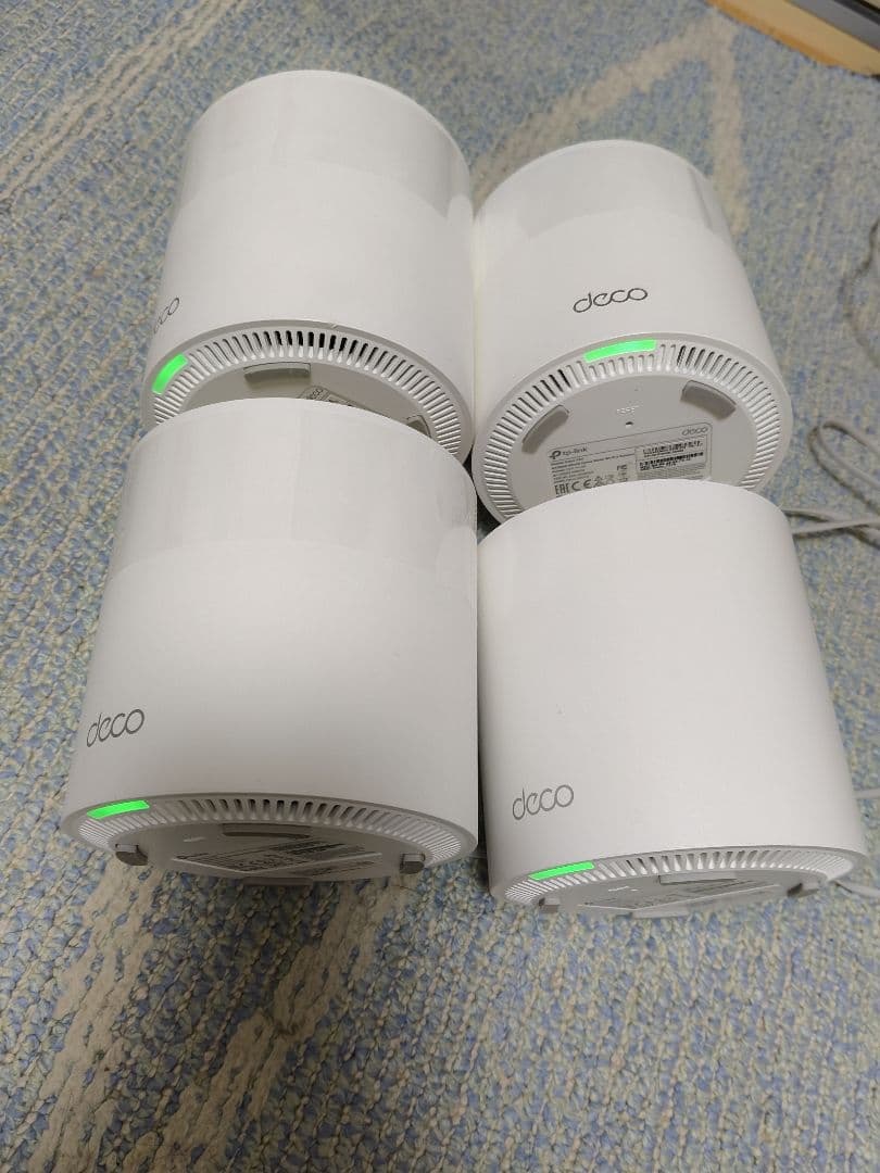 tp-link Deco X60 4台+ACアダプタ3台 メッシュWi-Fi6