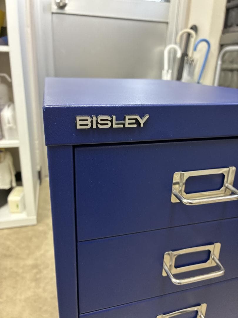 じ*も様 BISLEY　ビスレー A4 キャビネット 引き出し6段 　BLUE
