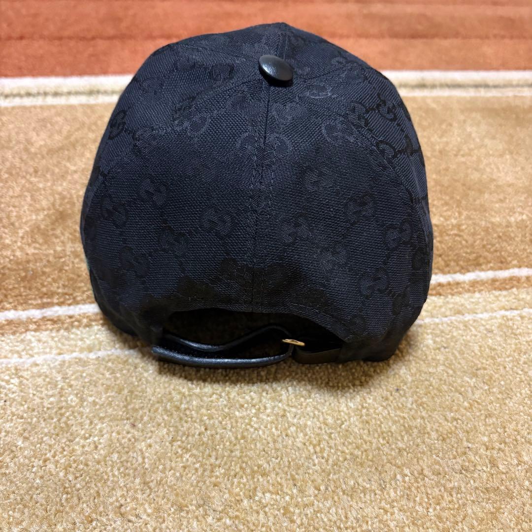 GUCCI GGキャンバス ベースボールキャップ ブラック