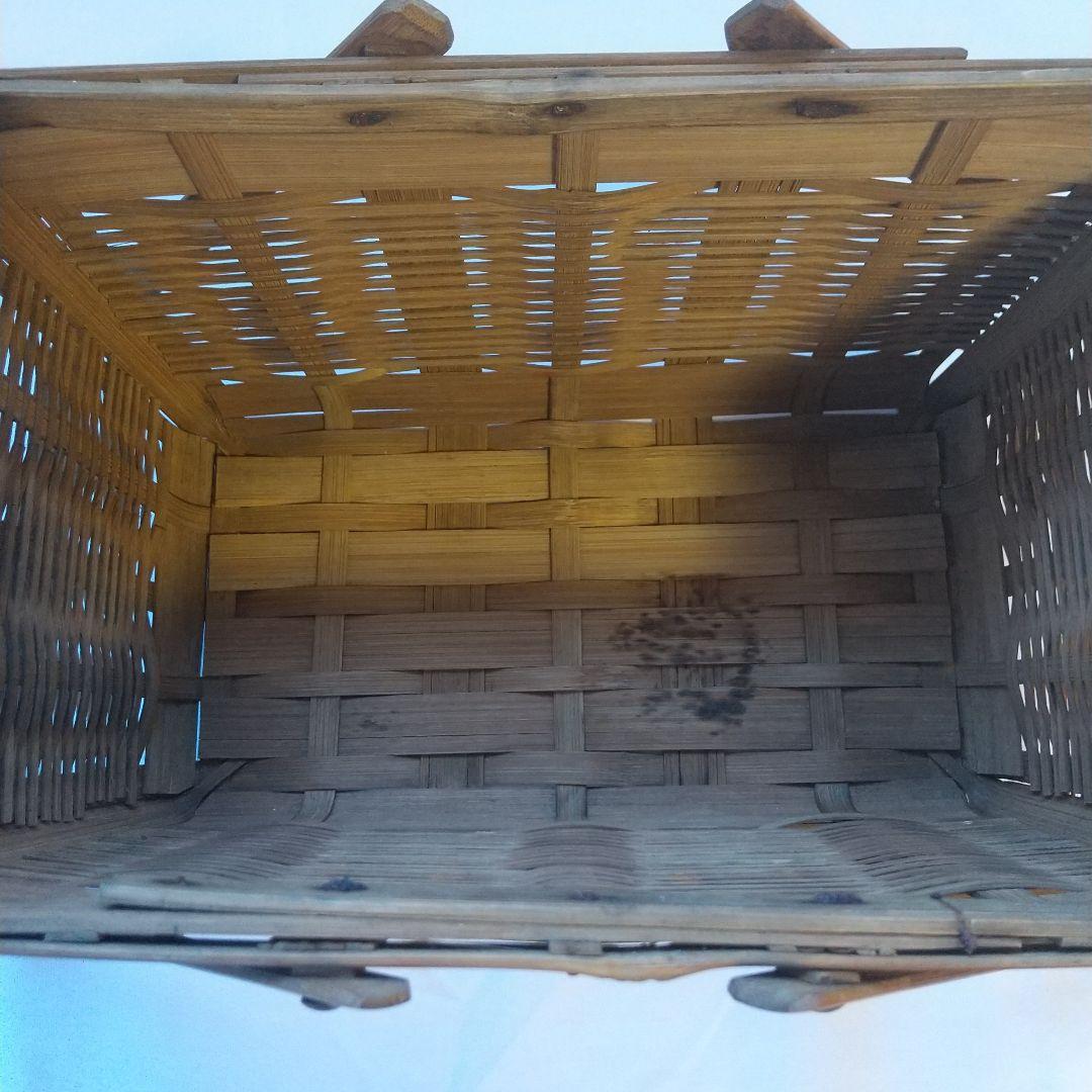 昭和レトロ   竹カゴ  ランチボックス