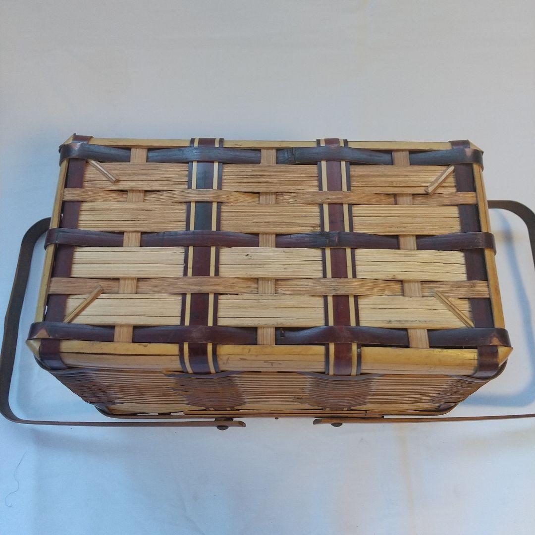 昭和レトロ   竹カゴ  ランチボックス