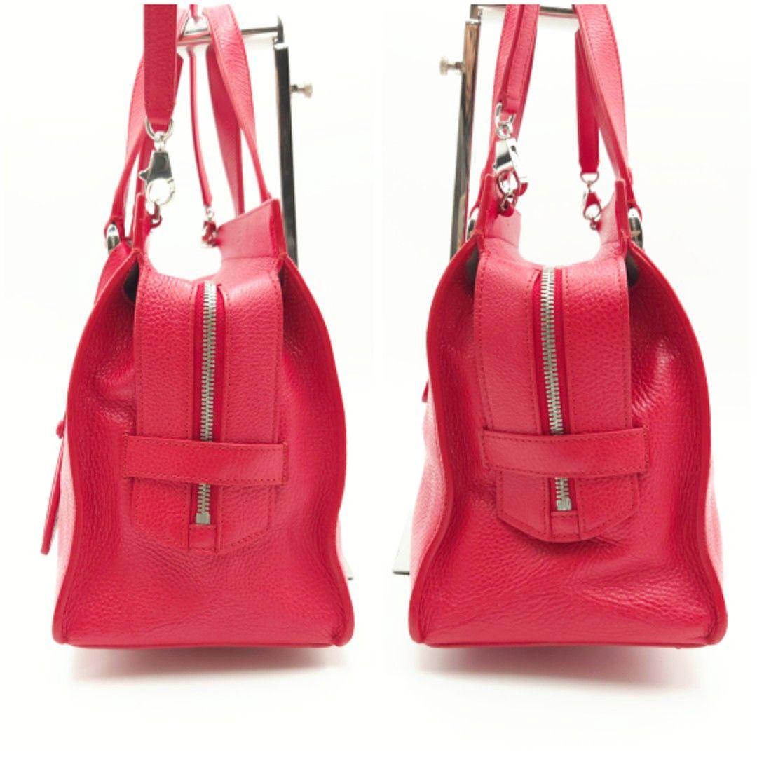 ✨美品✨GIORGIO ARMANI 2Way ショルダーバッグ レザー レッド