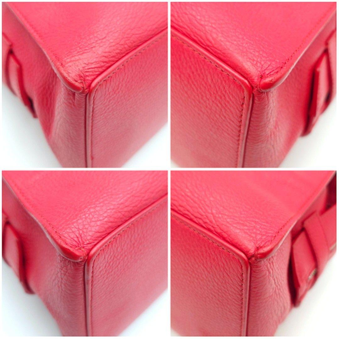 ✨美品✨GIORGIO ARMANI 2Way ショルダーバッグ レザー レッド