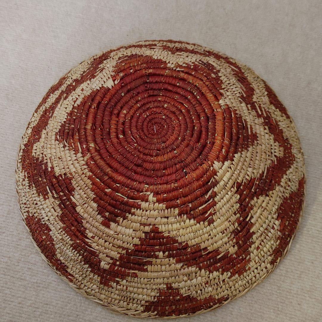 エルパソサドルブランケット　ハンドウーブン　ボウルバスケット　特大