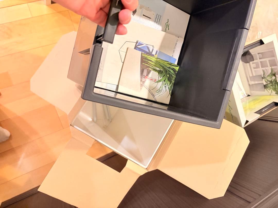 CUBICO レチユーザ30 自動給水プランター　最長12週間水やり不要