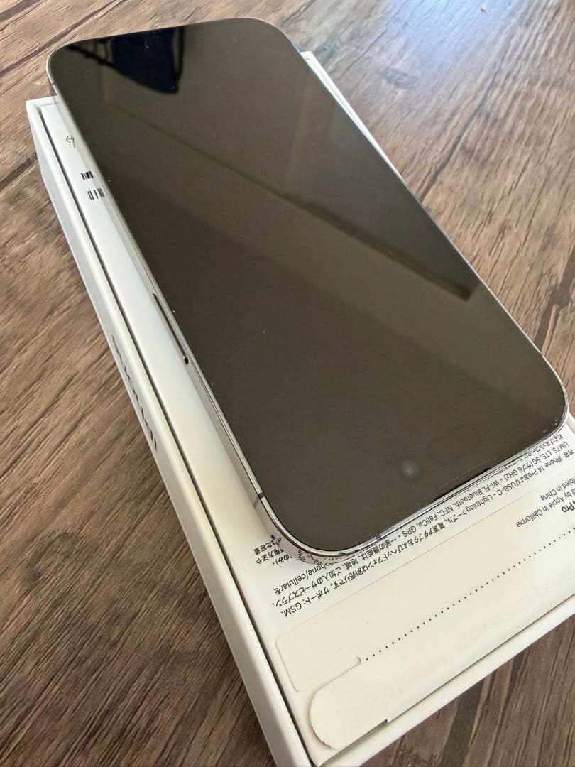 iphone14pro 128gb ディープパープル☆美品 最大容量75%