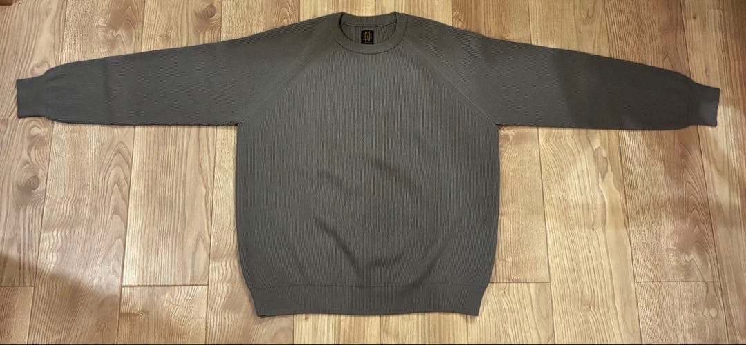 【美品】BATONER HARD TWIST WOOL CREW NECK