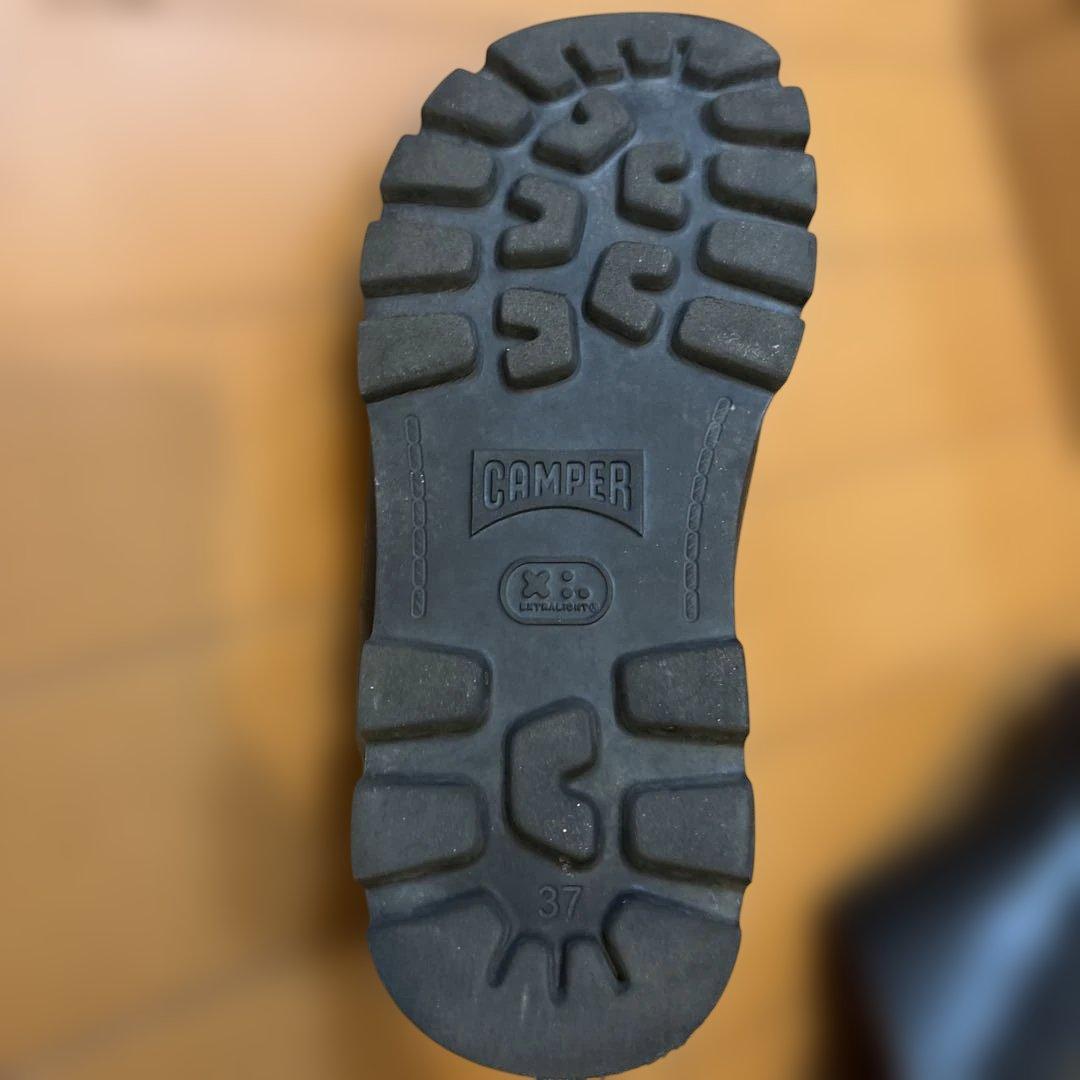 カンペール サボ サンダル 黒 本革 23.5 37