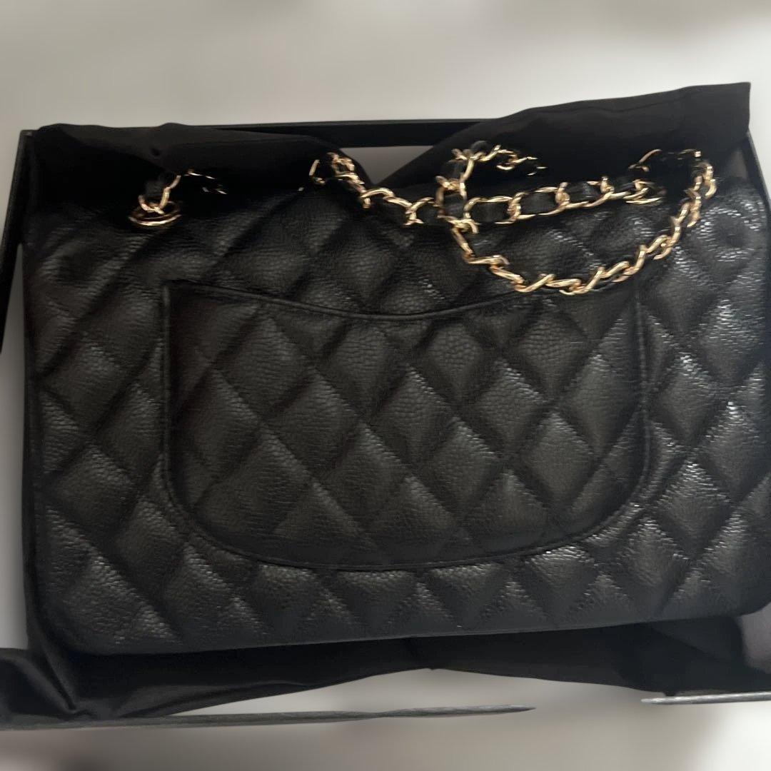 S*】様 CHANEL ブラック キルティング ショルダーバッグ