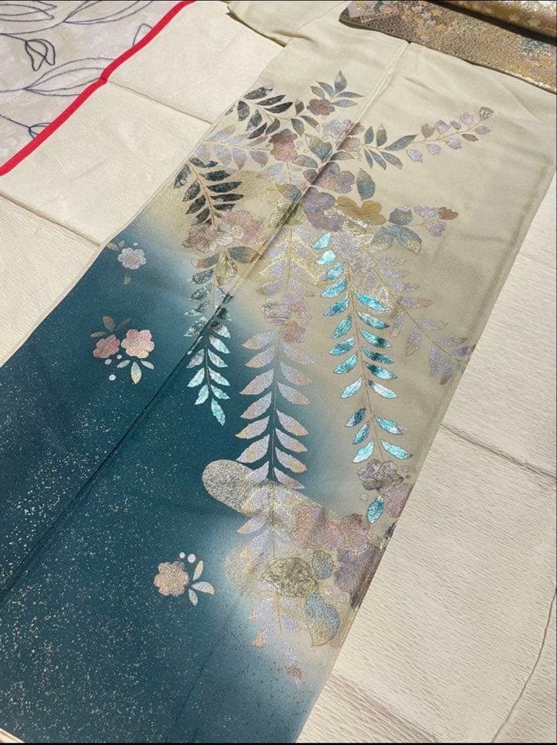 訪問着フルセット　辻ヶ花　金銀彩　螺鈿　正絹　結婚式　豪華　高級