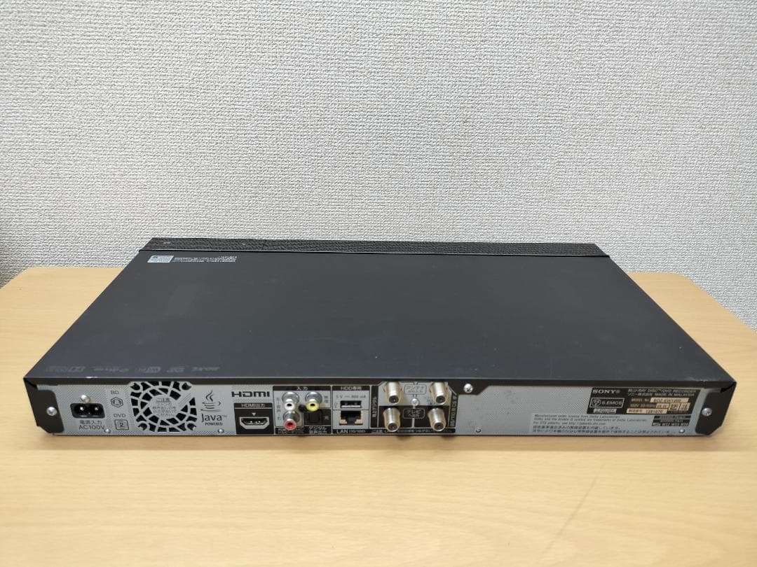 ソニー ブルーレイレコーダー 「BDZ-EW1200」 動作品