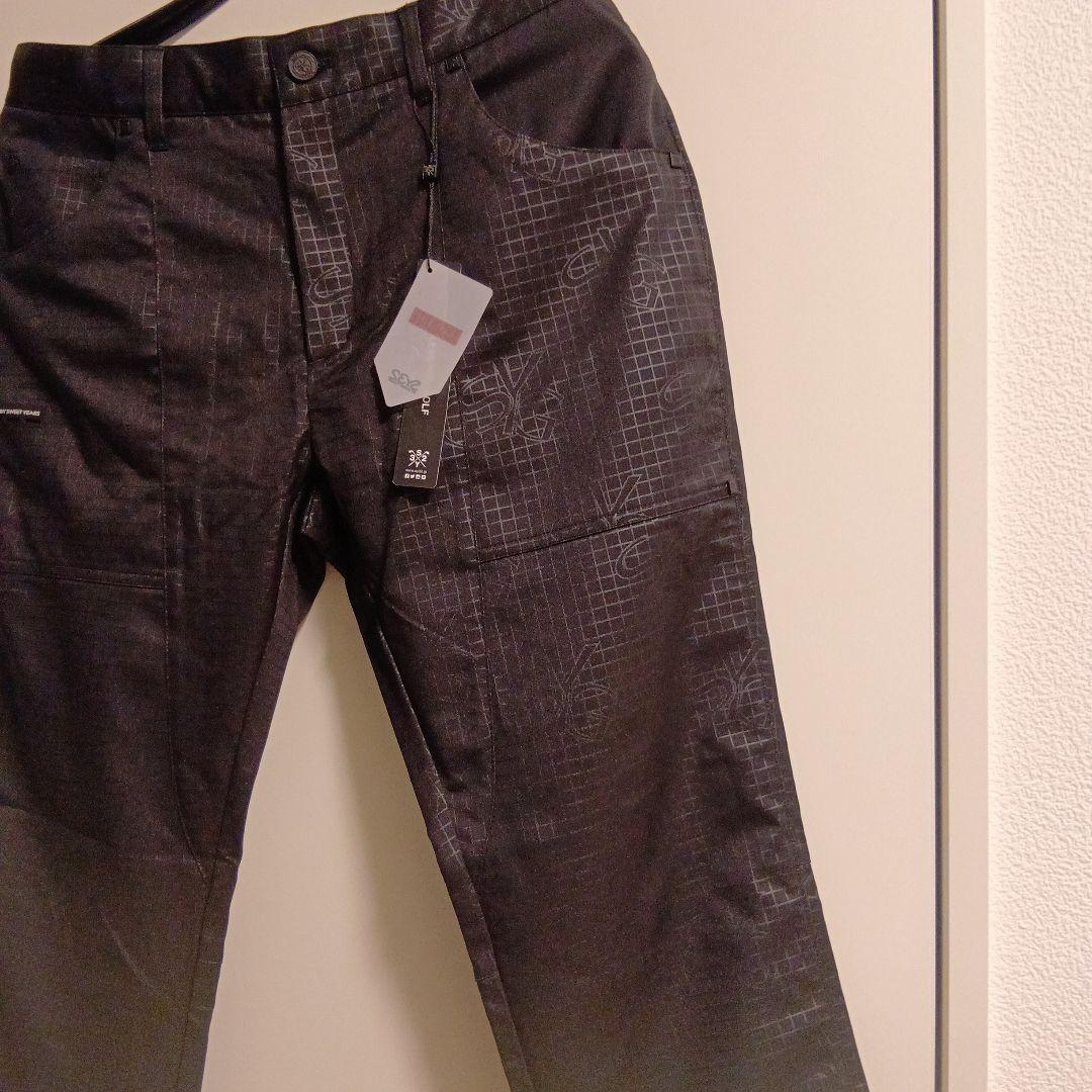 未使用品　sy32 by sweet years ブラック　総柄　Lサイズ相当