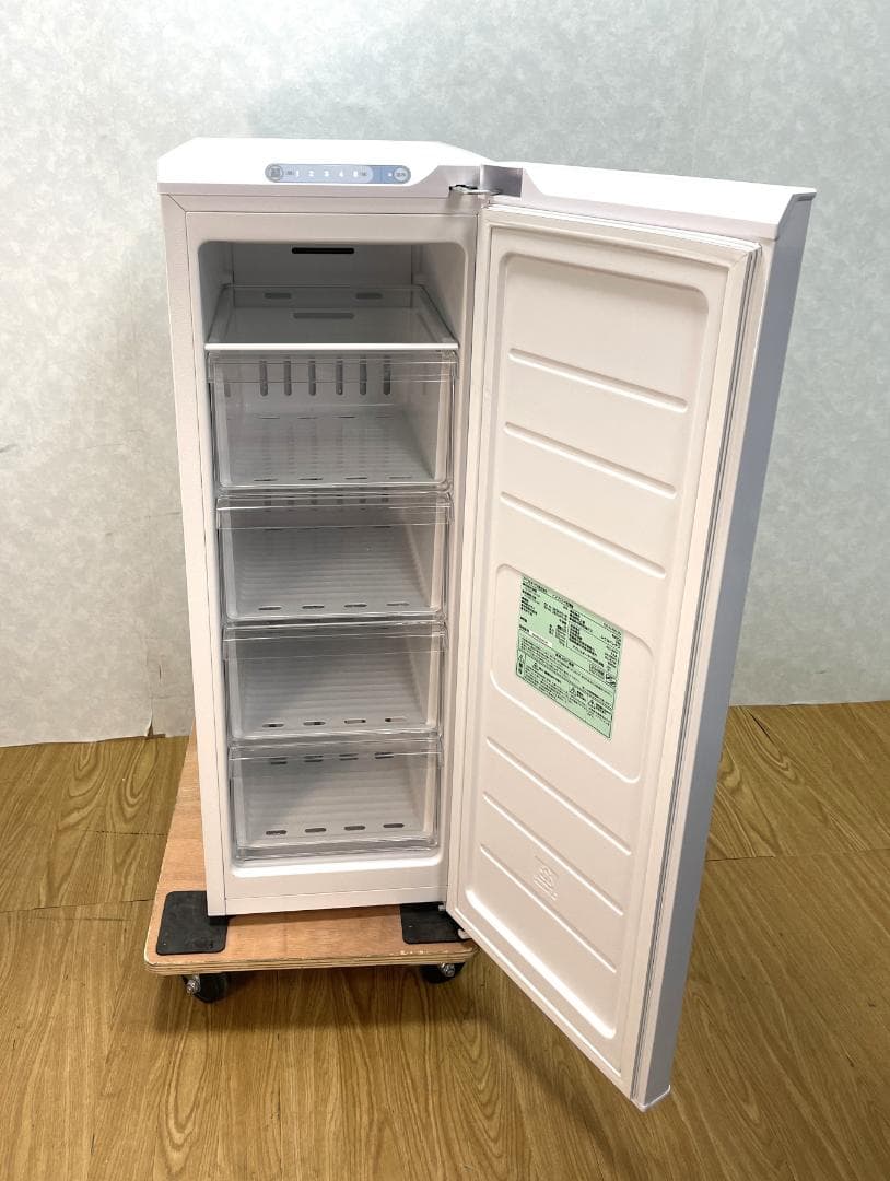 K♢031 アイリスオーヤマ １ドアスリム冷凍庫 IUSN-8A-W