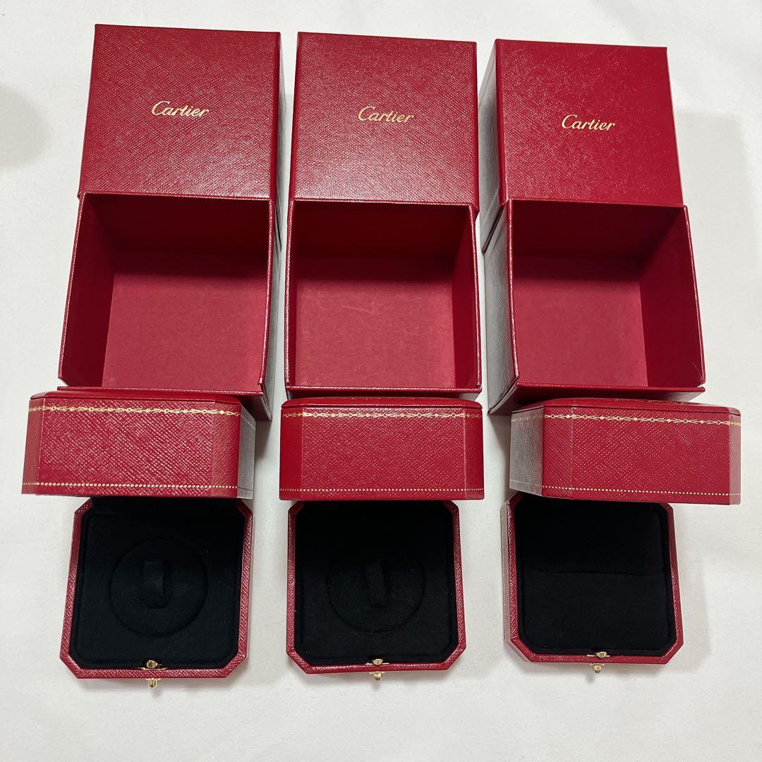 美品　カルティエ　ネックレスケース　リングケース　空箱　現行品　11個