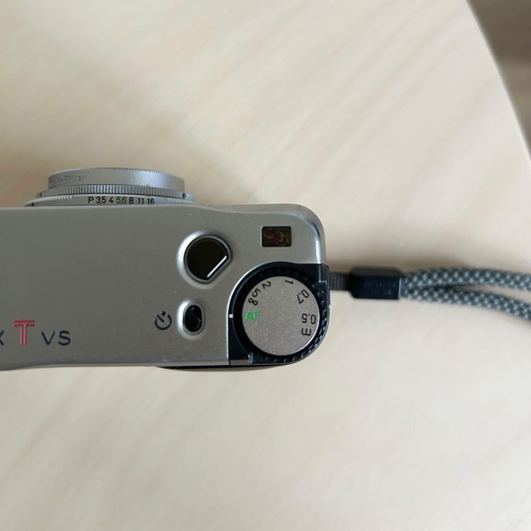 CONTAX TVS コンパクトフィルムカメラ シルバー レンズキャップ付