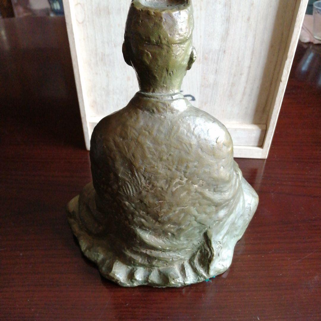 永原廣　銅製　松尾芭蕉像　24.5cm